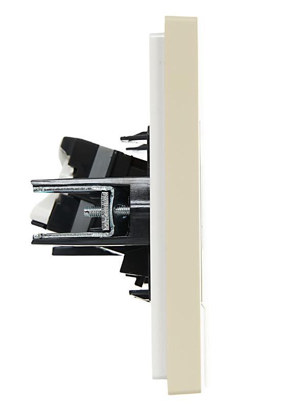 FORTE&PIANO Розетка комп. RJ45 кат.5E FP432 ваниль | FP-K10-1-K10 | IEK — миниатюра 4