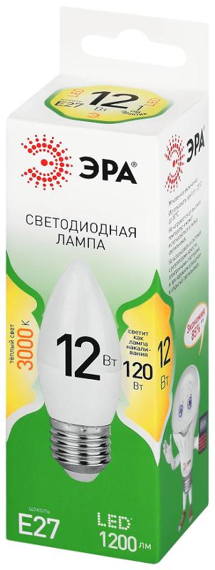 Лампа светодиодная  GREEN LINE LED B35-12W-830-E27 GL E27 12 Вт свеча теплый свет | Б0067137 | ЭРА — миниатюра 5