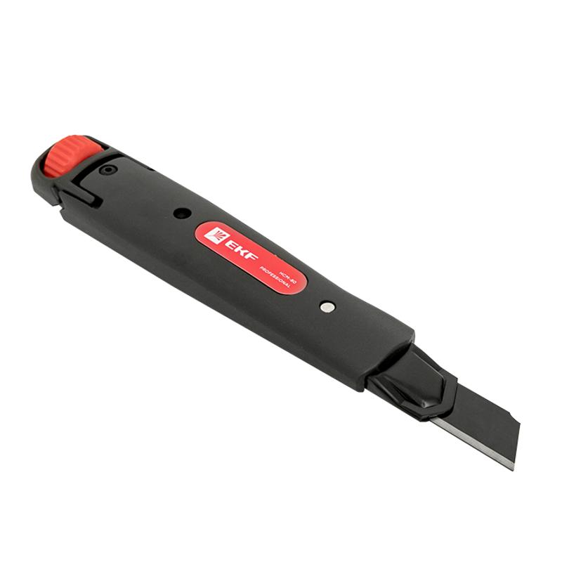 Нож строительно-монтажный 18 мм НСМ-80 (SK4) Heavy Duty (до 60 кг) EKF Professional | ncm-80-pro | EKF — миниатюра 2
