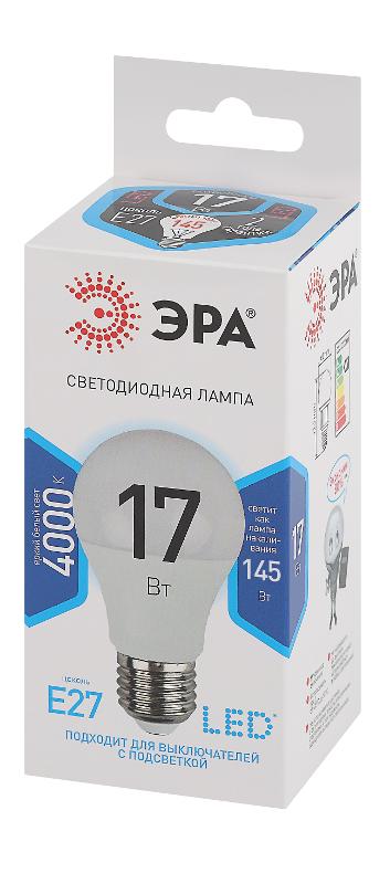 Лампа светодиодная LED 17Вт Е27 4000К A60-17W-840-E27 | Б0031700 | ЭРА — миниатюра 4