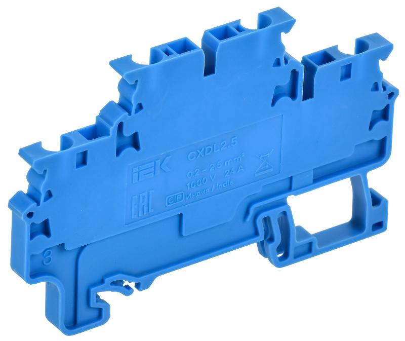 ARMAFIX Клемма пруж. 2 уровня CXDL2.5 BU | AF-CT40-00-2-K07-002 | IEK — миниатюра 2