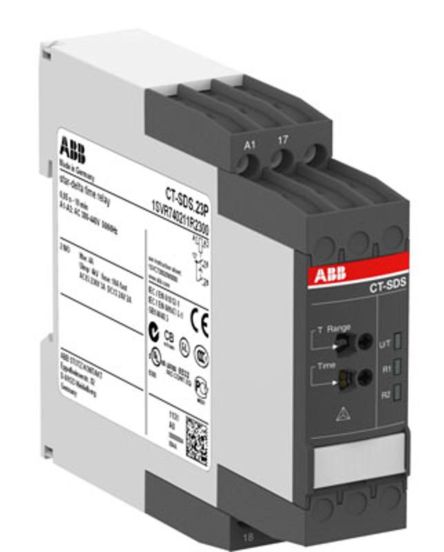 Реле времени CT-SDS.23S (переключение звезда-треугольник) 380-440В AC, 2ПК, винтовые клеммы | 1SVR730211R2300 | ABB — ABB