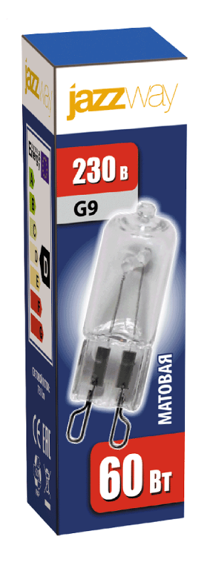 Лампа галогенная 60Вт 230В G9 PH-G9 frosted | 3322601 | Jazzway — миниатюра 2