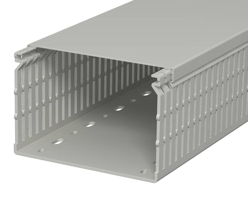 Распределительный кабельный канал LK4 N 80x120x2000 мм (ПВХ,серый) (LK4 N 80120) | 6178236 | OBO Bettermann — OBO Bettermann