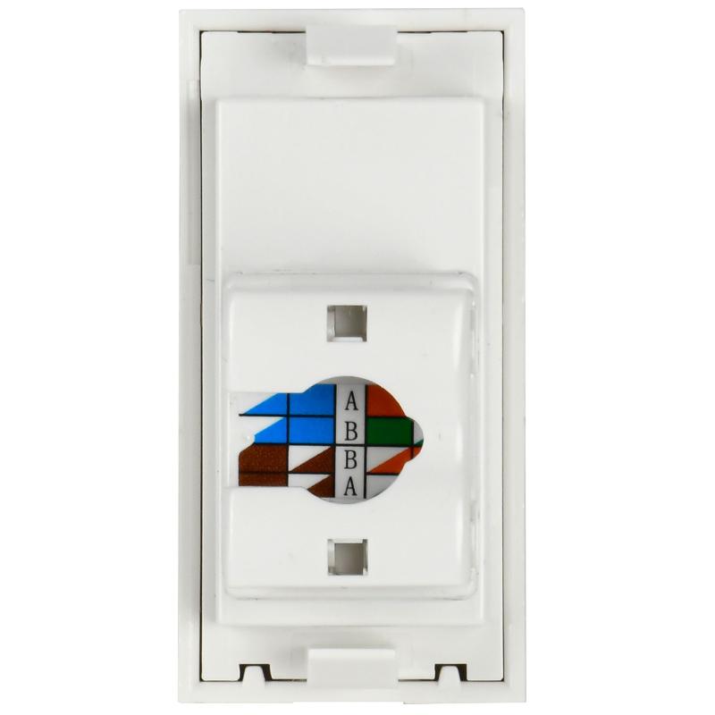 Розетка информационная RJ-45 UTP кат.5e, 1 модуль. РКИ-10-00-П | CKK-40D-RI1-K01 | IEK — миниатюра 4