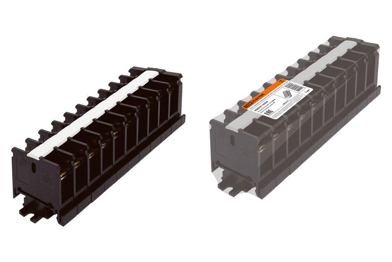 Блок зажимов наборный БЗН 60А на DIN-рейку 10 пар  | SQ0531-0205 | TDM — TDM ELECTRIC