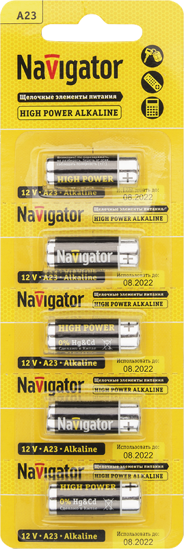 Элемент питания NBT-NE-A23-BP5 | 61464 | Navigator — Navigator