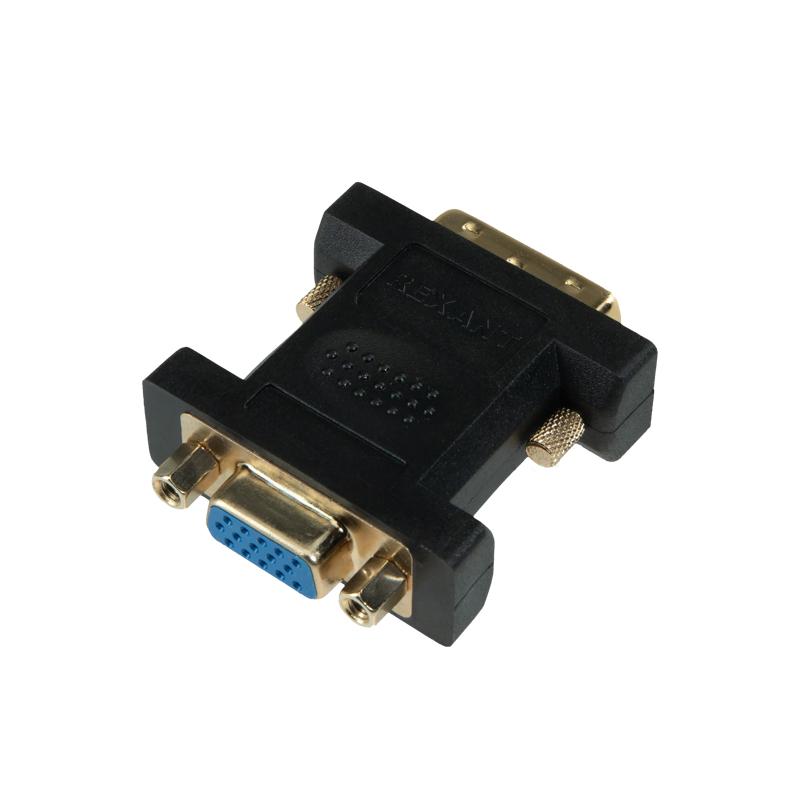 Переходник штекер DVI-I - гнездо VGA | 17-6821 | REXANT — REXANT