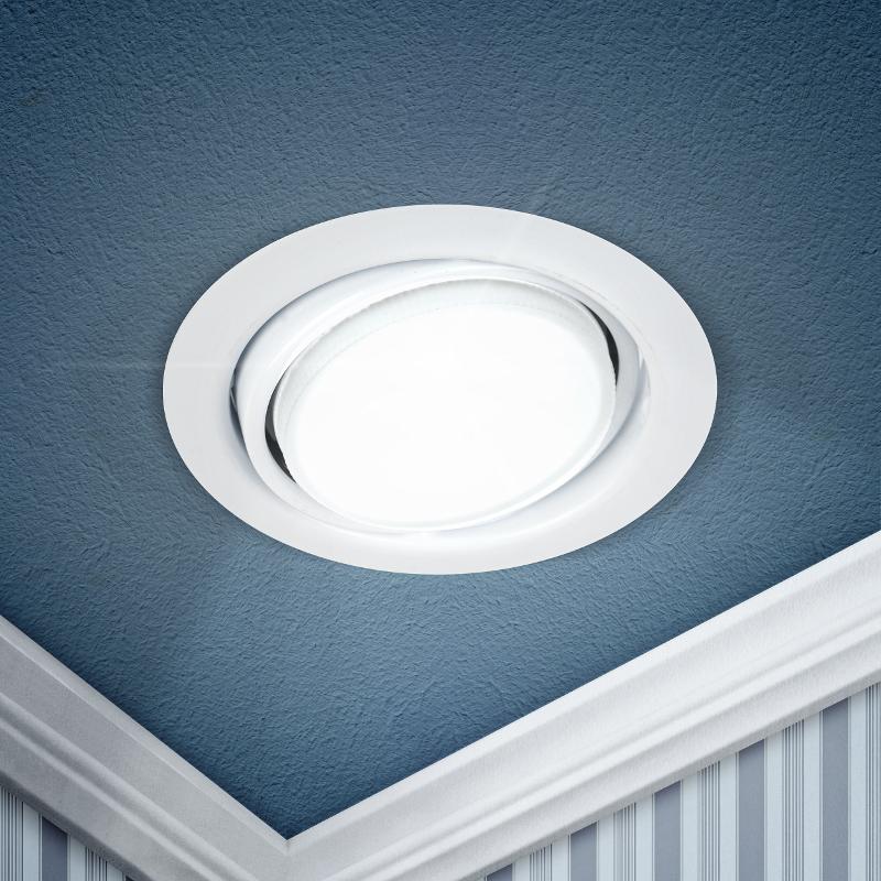 Светильник поворотный точечный под лампу GX53 KL35 А WH /1 поворотный, 220V, 13W, белый (80/960) | Б0048953 | ЭРА — миниатюра 2