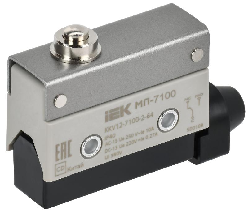 Микровыключатель концевой МП-7100 толкатель IP40 | KKV12-7100-2-64 | IEK — IEK (ИЭК)