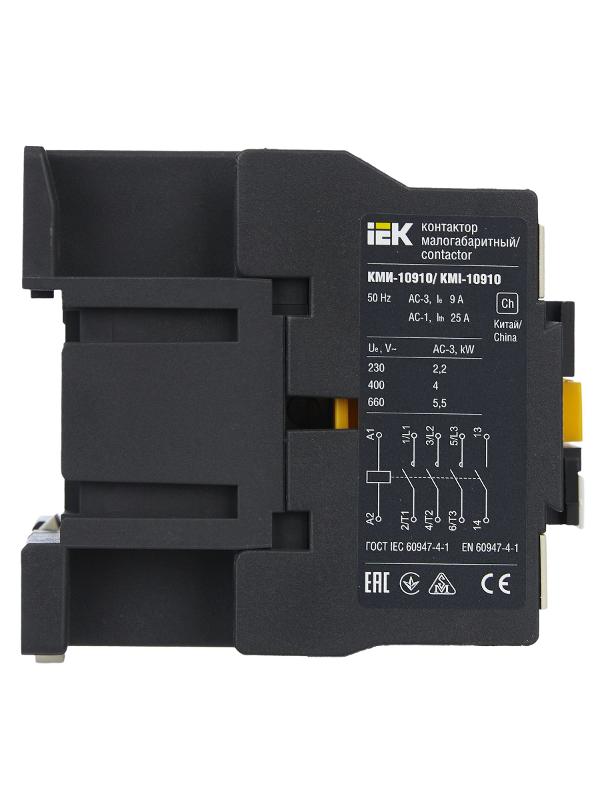 Контактор КМИ-10910 9А 230В/АС3 1НО  | KKM11-009-230-10 | IEK — миниатюра 5
