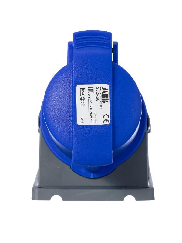 Розетка для монтажа на ПОВЕРХНОСТЬ 32A. 2P+E. IP44 232 RS6 | 2CMA193122R1000 | ABB — миниатюра 2