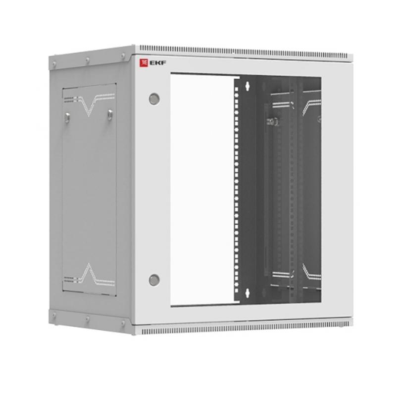 Шкаф телекоммуникационный настенный разборный 12U (600х350) дверь стекло, Astra A серия EKF Basic | ITB12G350D | EKF — EKF