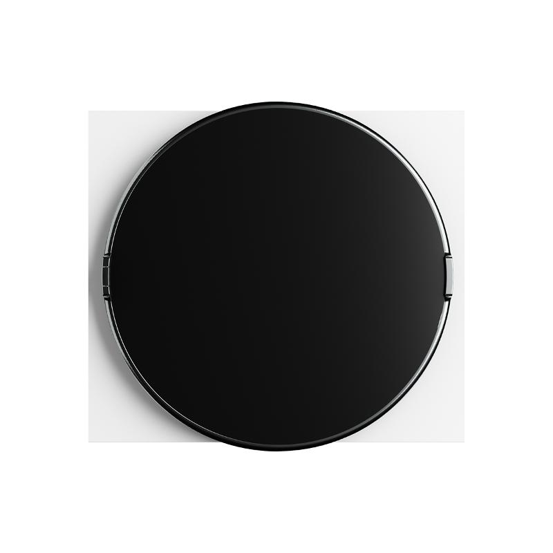 Корпус ArtShell Round встраиваемый силовой круглый 16 модулей, чёрная дверь из закаленного стекла  |artshell-r-16p-cb| EKF — миниатюра 3