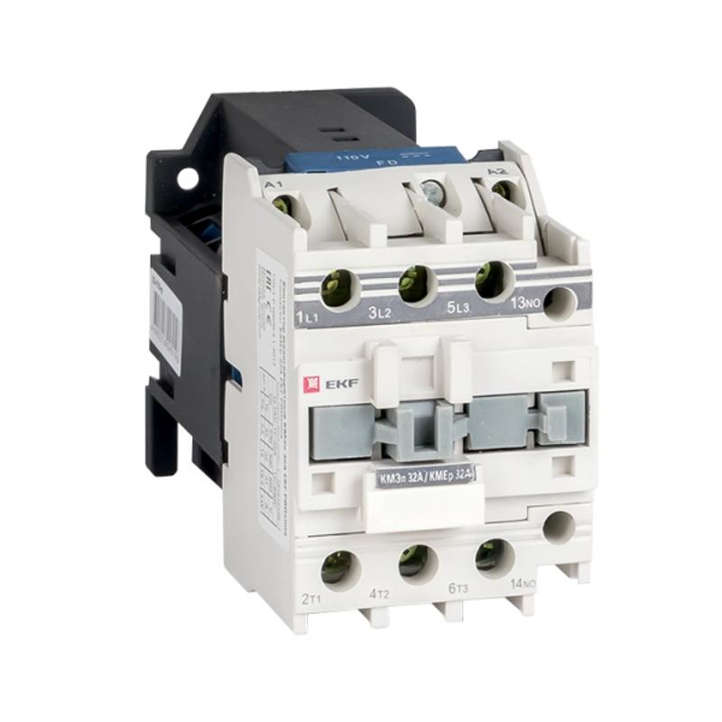 Контактор малогабаритный КМЭп 32А 110В DC 1NO EKF PROxima | ctr-s-32-110-p | EKF — EKF