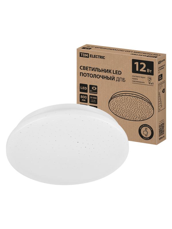 Светильник LED потолочный ДПБ 02, 12 Вт, 4000 К, Звездное небо, | SQ0329-9003 | TDM — TDM ELECTRIC