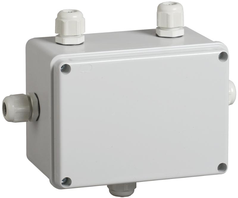 Коробка распределительная КМ41331 для о/п 150х110х85 мм IP55 (RAL7035, гермовводы PG11 5 шт) | UKO10-150-110-085-K51-55 | IEK — фото 1 | Sento