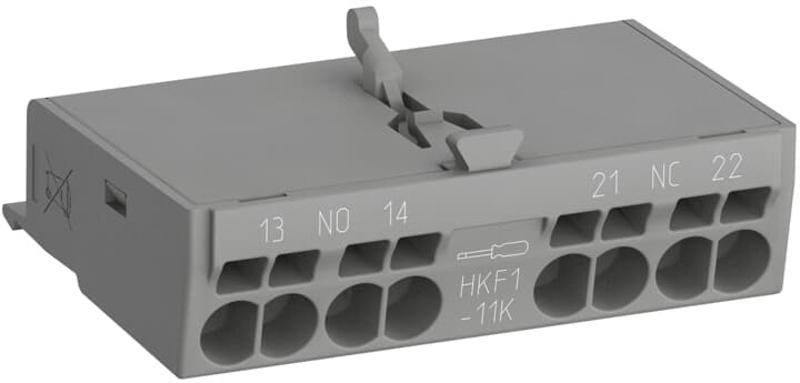 Контакты дополнительные HKF1-20K (2НО) фронтальные с втычными клеммами для автоматическихвыключателей серии MS132..K | 1SAM201901R1202 | ABB — ABB