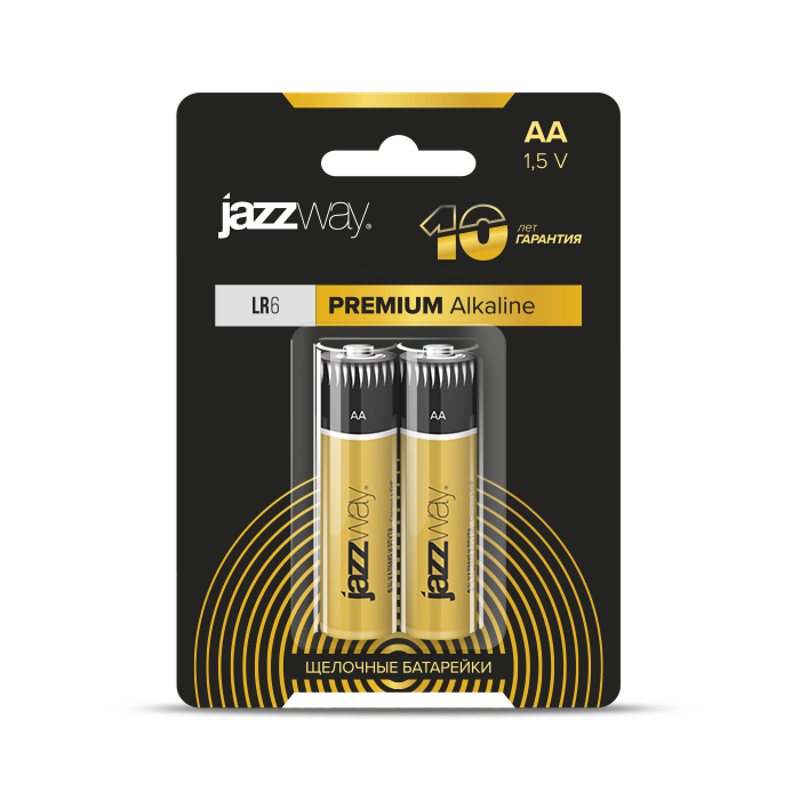 Батарейка LR 6 JAZZway PREMIUM Alkaline BL-2 арт.5026896 — Jazzway