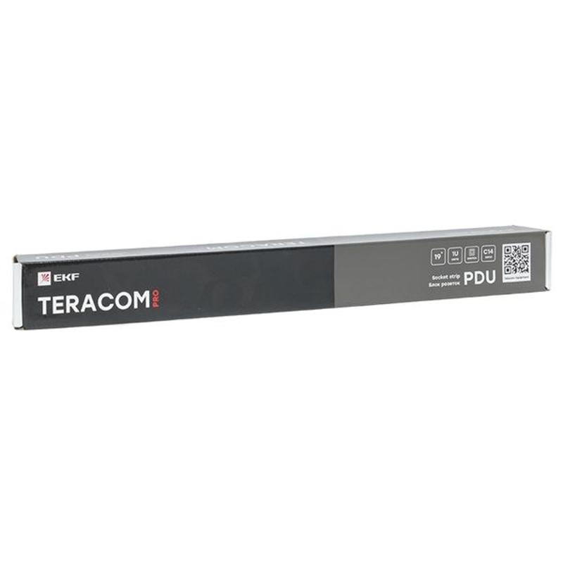 Блок розеток PDU TERACOM PRO 19" 1U 10А/250В 7 розеток Schuko с выключателем разъем C14 | TRP-HPD-LS-10A-7SH-C14 | EKF — миниатюра 22