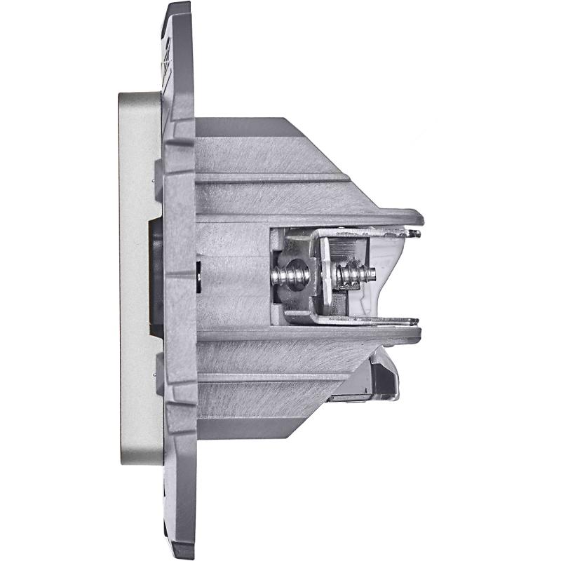 Inspiria Алюминий Розетка 2-ая компьютерная RJ45 С/У категория 5e UTP — миниатюра 2