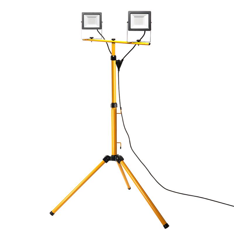 Прожектор светодиодный LL-503 квадрат 2*50W 6400К 220V черный IP65 (на штативе) | 29568 | FERON — миниатюра 1