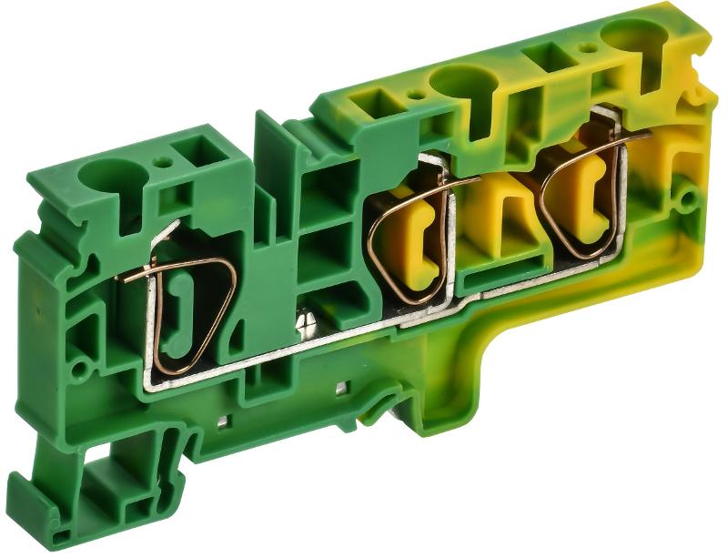 ARMAFIX Клемма пруж. CX10-3 PE 10мм2 3-конт. зазем.| AF-CT41-00-3-K52-010| IEK — миниатюра 1