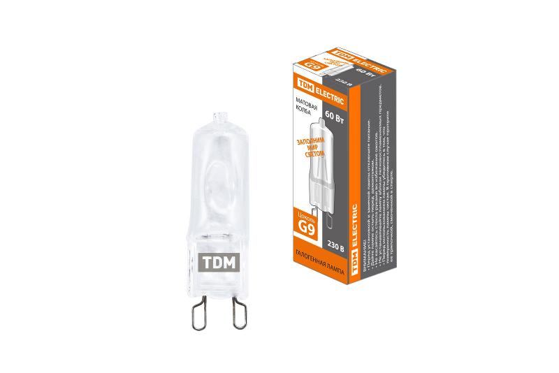 Лампа капсульная галогенная JCD - 60 Вт - 230 В - G9 матовая | SQ0341-0059 | TDM — TDM ELECTRIC