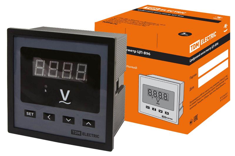 Цифровой вольтметр ЦП-В96 0-9999В-0,5-Р | SQ1102-0527 | TDM — TDM ELECTRIC
