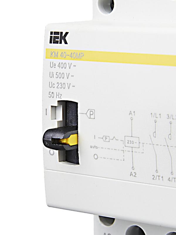 Контактор модульный с ручным управлением КМ40-40МР AC KARAT IEK | MKK22-40-40 | IEK — миниатюра 7