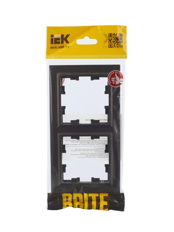 BRITE Рамка 2-ая РУ-2-БрТБ темная бронза | BR-M22-K45 | IEK — миниатюра 5