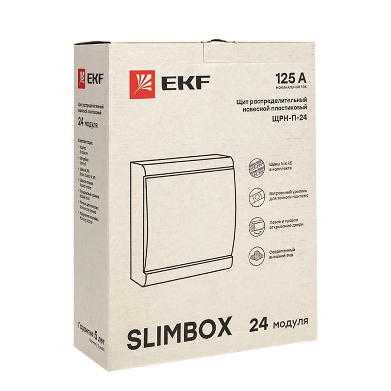 Щит распределительный навесной ЩРН-П-24 "SlimBox" белая дверца IP41 PROxima | sb-n-24w | EKF — миниатюра 3
