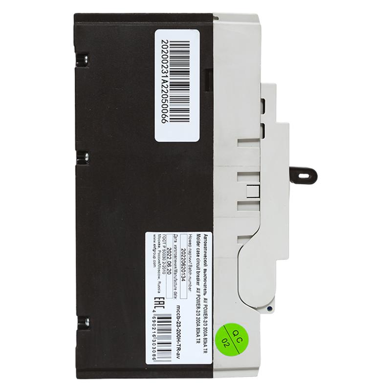 Выключатель автоматический AV POWER-2/3 200А 80kA TR AVERES | mccb-23-200H-TR-av | EKF — миниатюра 3