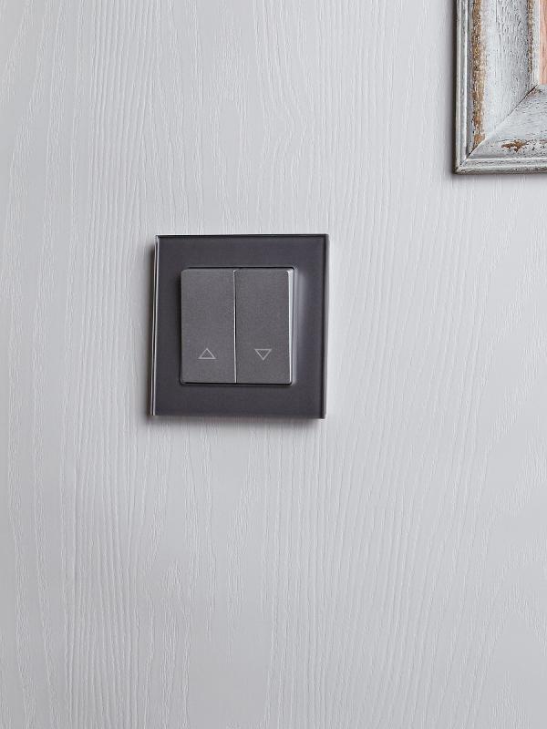 BRITE Выключатель жалюзи 10А ВС10-1-5-БрА алюминий  | BR-V15-0-10-K47 | IEK — миниатюра 7