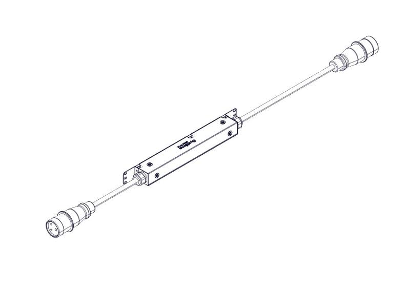 БРП, с мониторингом, серия Uniprom, 0/1U, 240В, 1Ф, 16A, вход IEC309, выход IEC309 | UP7152 | SE — миниатюра 2
