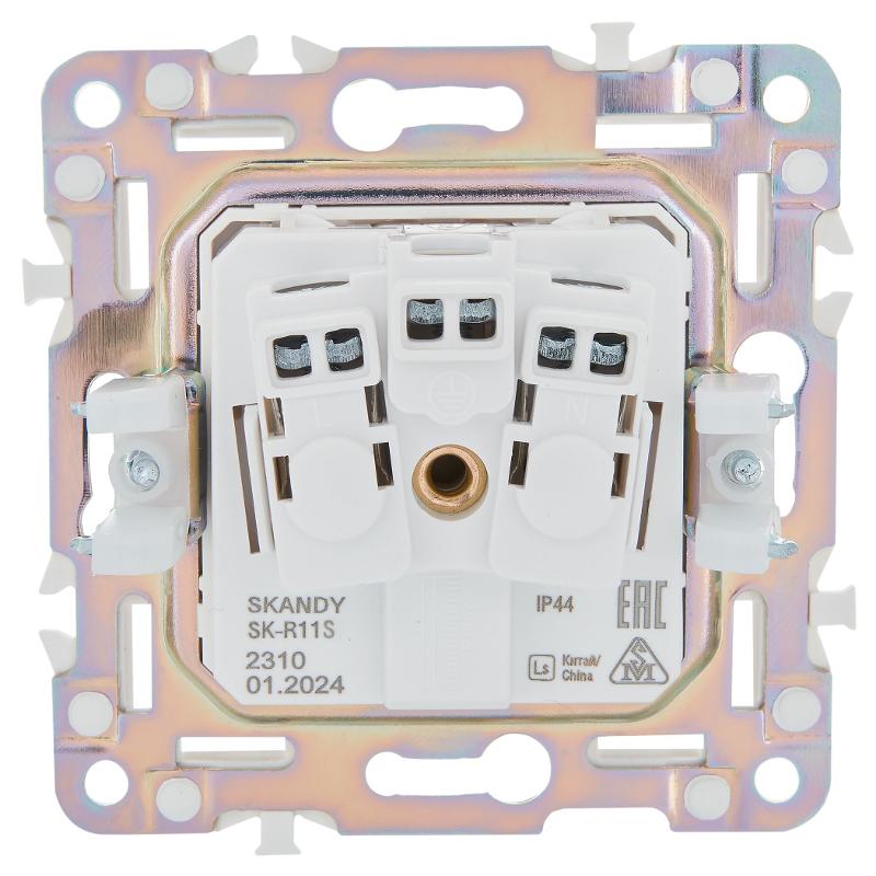SKANDY Роз. з/к/ш кр. 16А IP44 SK-R11S сереб. | SK-R16-16-44-K23 | IEK — миниатюра 3