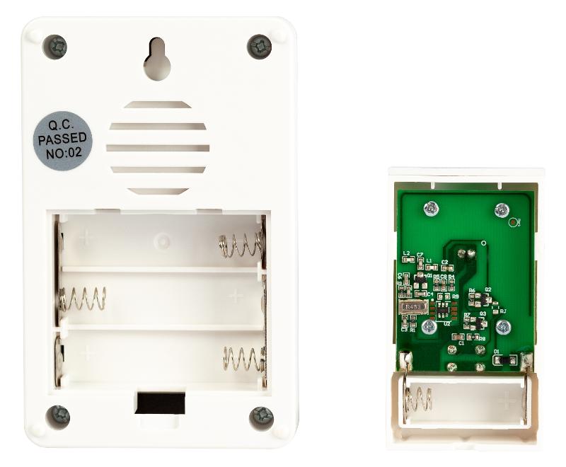 Звонок дверной ЭРА C103W беспроводной LED подсветка IP44 150 м белый 38 мелодий | Б0072157 | ЭРА — миниатюра 3