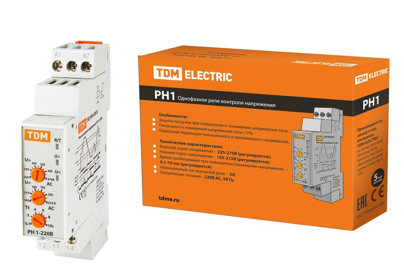 Реле напряжения РН 1-220В  | SQ1504-0013 | TDM — миниатюра 2