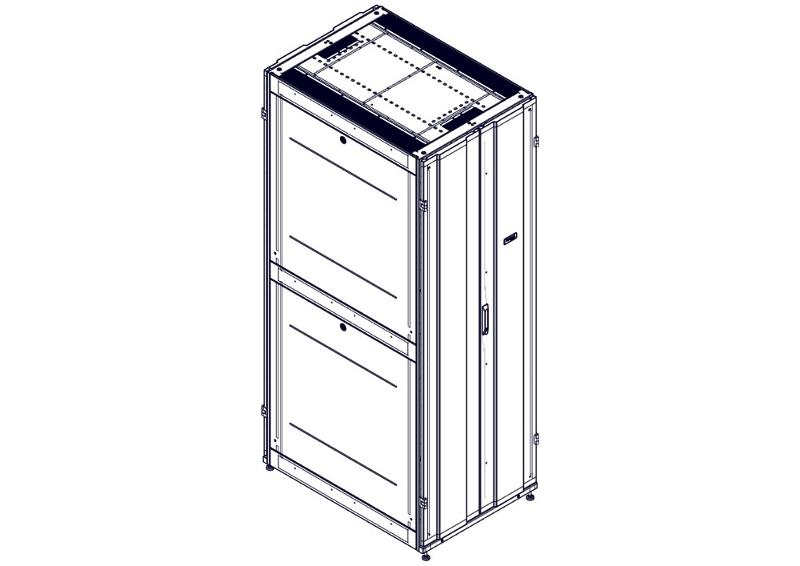Шкаф Systeme Electric, серия Uniprom, 48U-750/1070, боковые панели 4шт, черный | UR3157 | SE — Systeme Electric