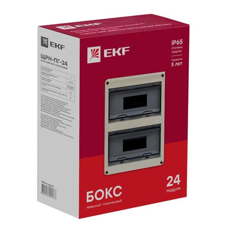 Щит распределительный навесной ЩРН-ПГ-24  (354х272х109) IP65 PROxima | pb65-n-pg-24 | EKF — миниатюра 7