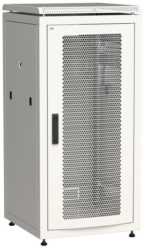 Шкаф сетевой 19" LINEA N 28U 600х800 мм перфорированная передняя дверь серый | LN35-28U68-P | ITK — фото 1 | Sento