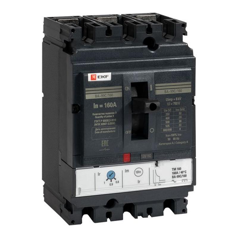 Выключатель автоматический ВА-99C (Compact NS) 160/160А 3P+N 36кА EKF PROxima | mccb99C-160-160+N | EKF — фото 1 | Sento