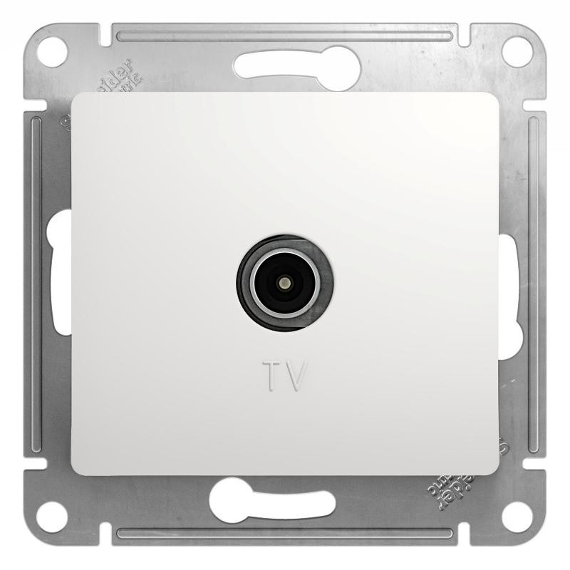 Glossa Белый Розетка TV коннектор, механизм | GSL000193 | SE — Systeme Electric