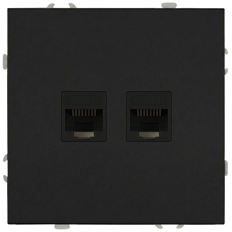 Розетка Galaxy 15-3108-05 информационная двойная 2XRJ45 IP20 антрацит | Б0070764 | ЭРА — ЭРА (Энергия света)