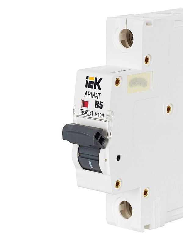 Выключатель автоматический однополюсный M10N 1P B 5А 10кА ARMAT | AR-M10N-1-B005 | IEK — миниатюра 17