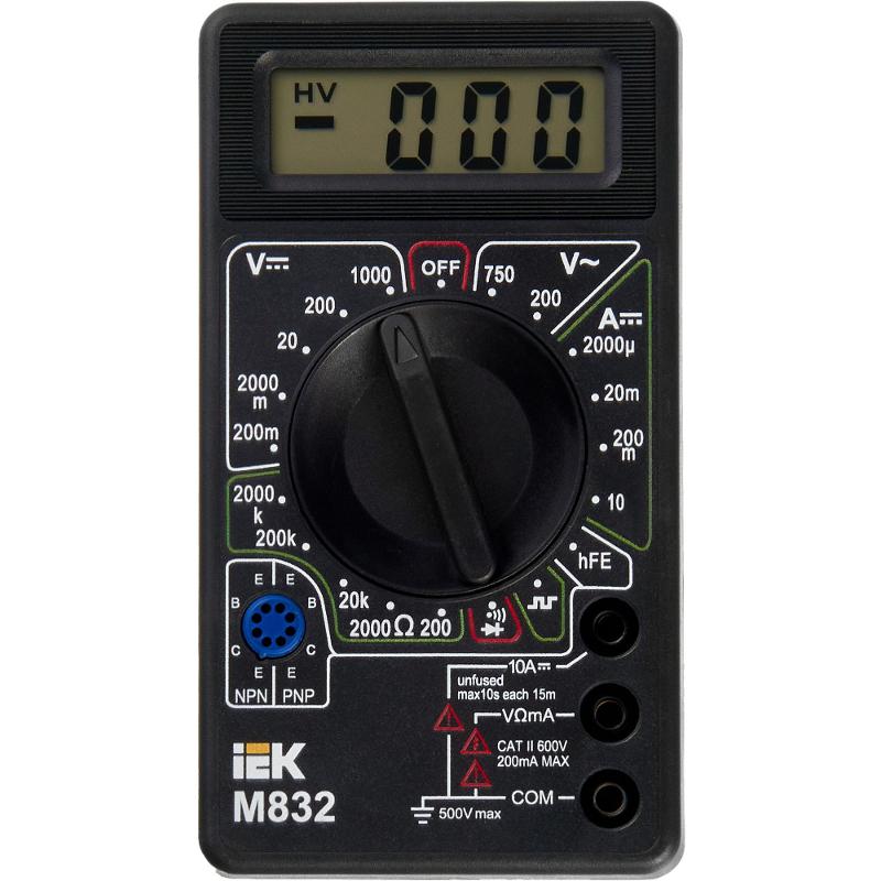 Мультиметр цифровой  Universal M832  | TMD-2S-832 | IEK — миниатюра 4