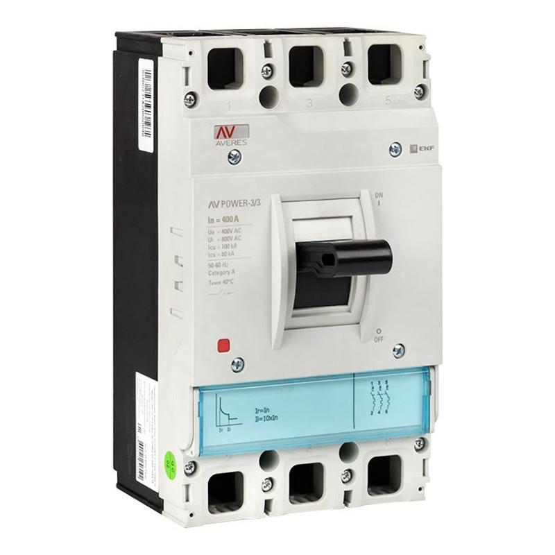 Выключатель автоматический AV POWER-3/3 400А 35kA TR | mccb-33-400-TR-av | EKF — EKF