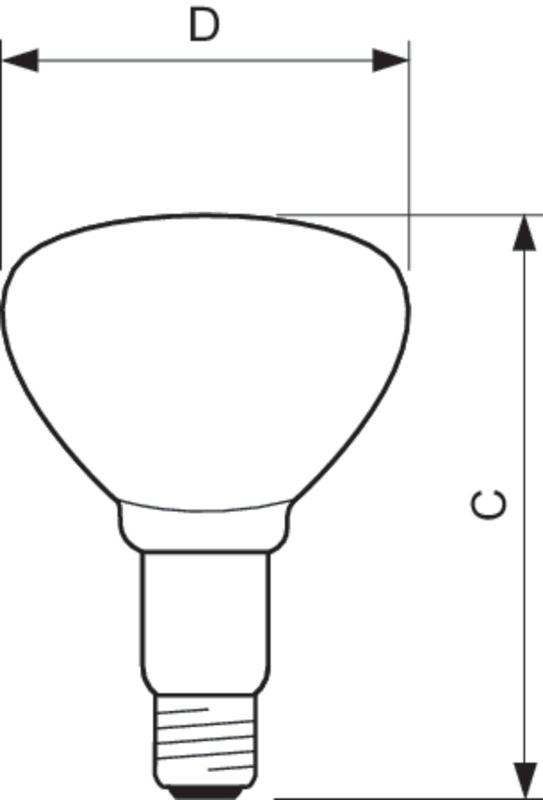 Лампа накаливания ЛОН IR150RH BR125 230-250V E27 1CT/10 | 923211843801 | PHILIPS — миниатюра 2