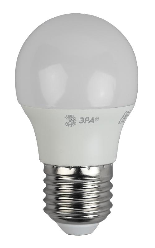 Лампа cветодиодная ECO LED P45-6W-840-E27 (диод, шар, 6Вт, нейтр, E27) (10/100/4000) | Б0020630 | ЭРА — миниатюра 3