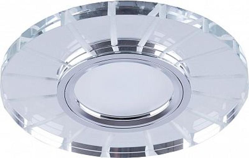 Светильник точечный встраиваемый под лампу, с подсветкой CD982 15LED*2835 SMD 4000K, MR16 50W G5.3, "круг",  хром (он же BS-CD982) | 32439 | FERON — фото 1 | Sento